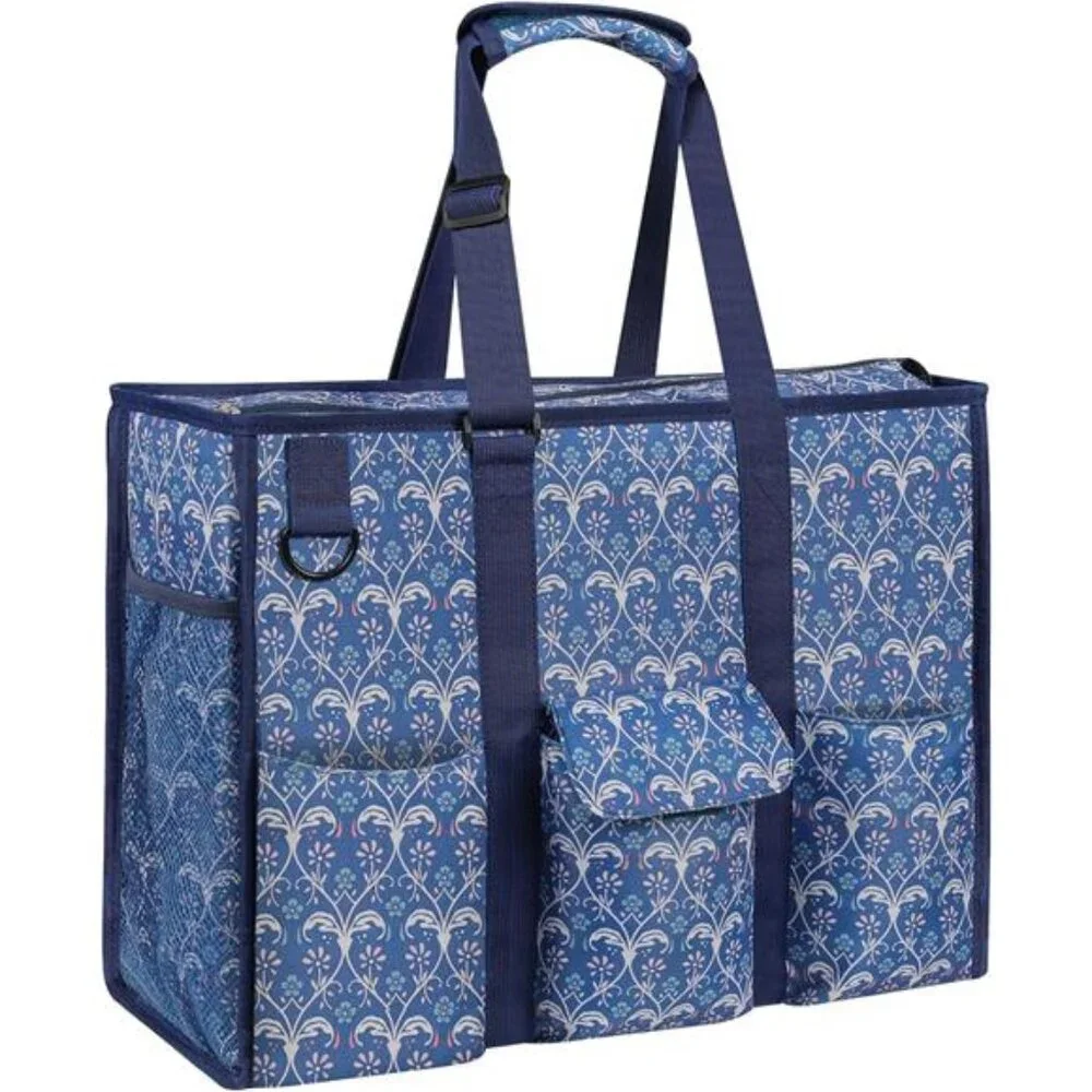 Large Utility Tote Bag for Women, Zip-Top Teachers Tote Bag with 12
